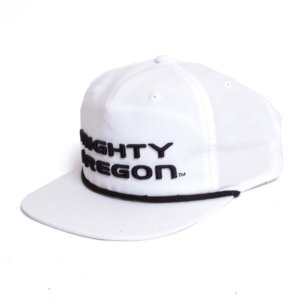 Mighty Oregon, Richardson, White, Flatbill, Cotton Blend, Accessories, Unisex, 256, High Crown, 3D Embroidery, Adjustable, Hat, 846807